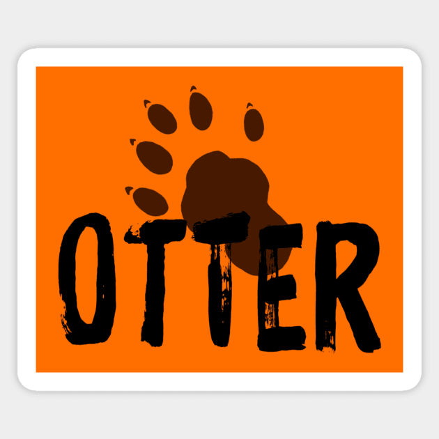 Otter (Paw) Sticker by JasonLloyd